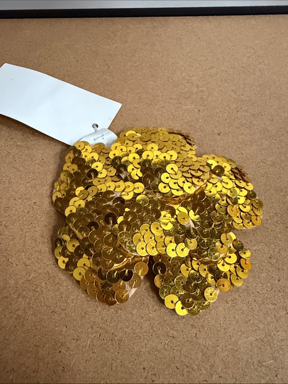 GAP Gold Sequin Flower brooch